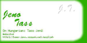 jeno tass business card